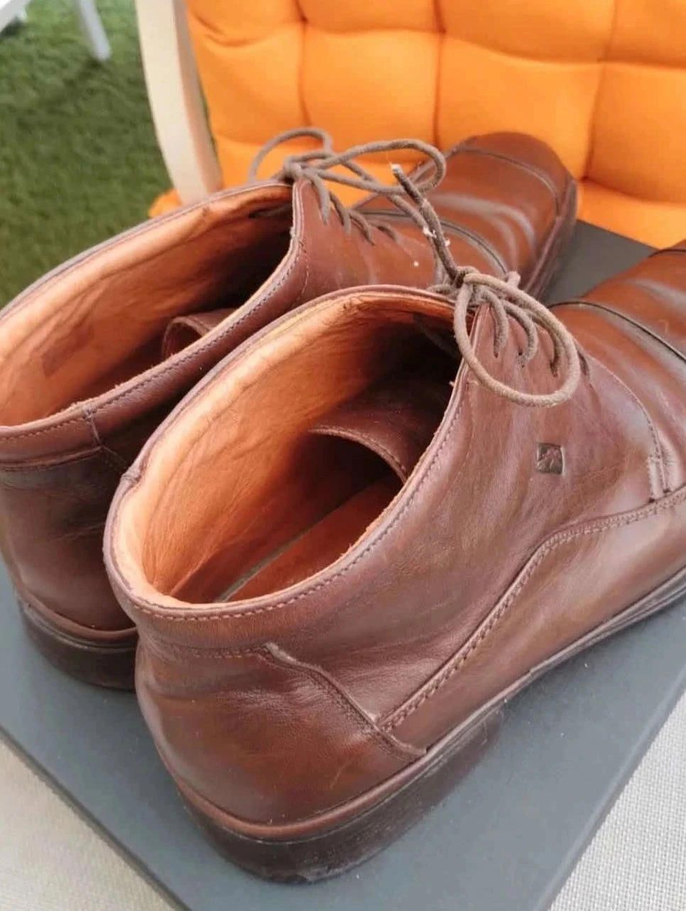 Botins masculinos marrons, todo em couro, Fluchos, P44 – photo 8